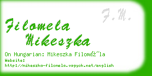 filomela mikeszka business card
